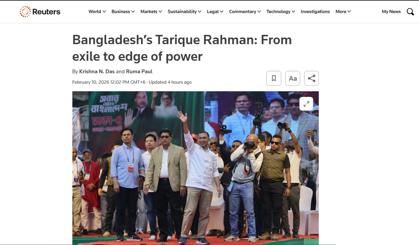 ক্ষমতার পালাবদলের পর বাংলাদেশের রাজনীতিতে তারেক রহমান ফ্যাক্টর